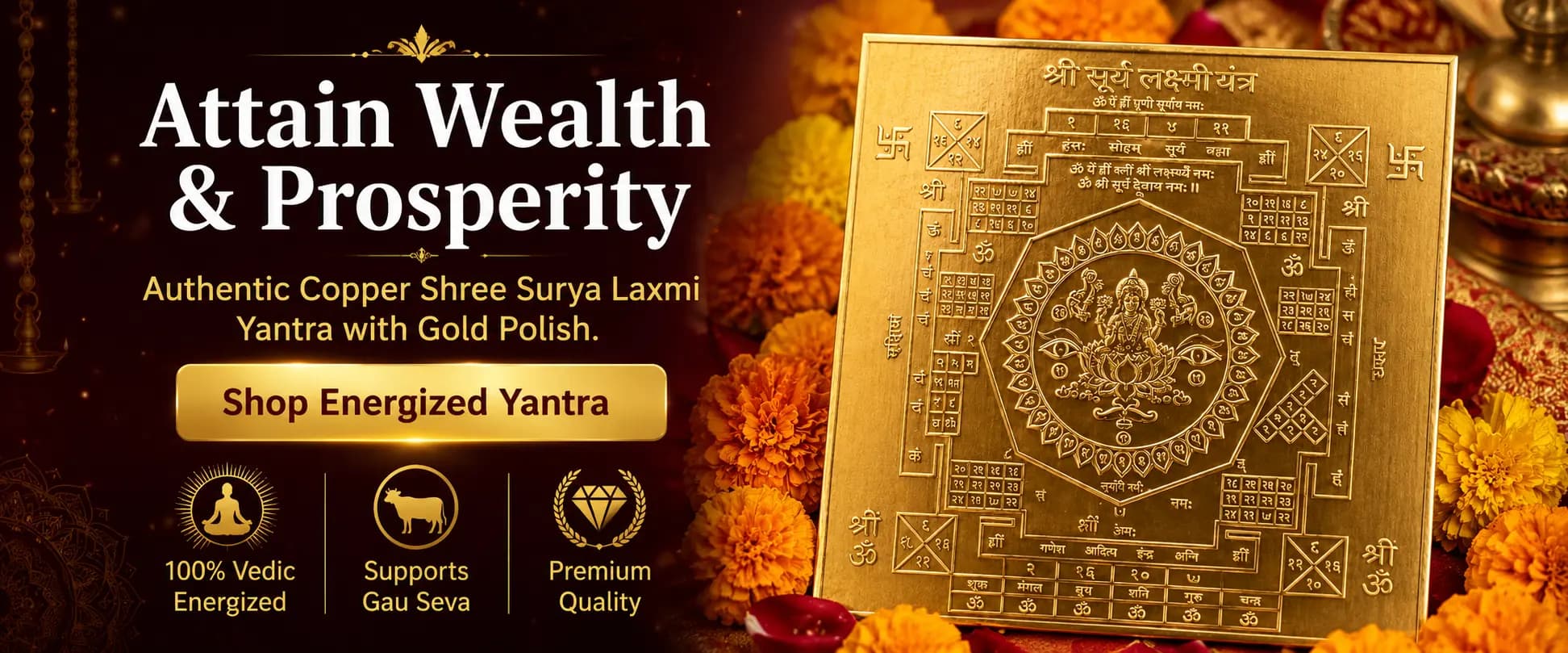 Copper Yantra Banner