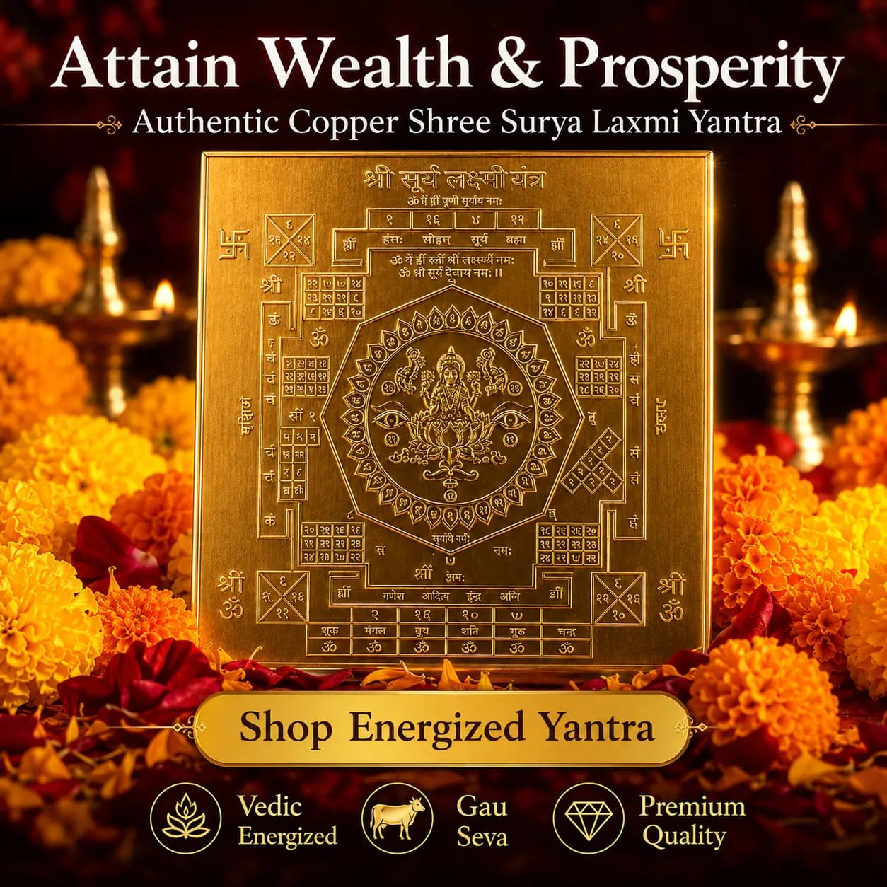 Copper Yantra Banner