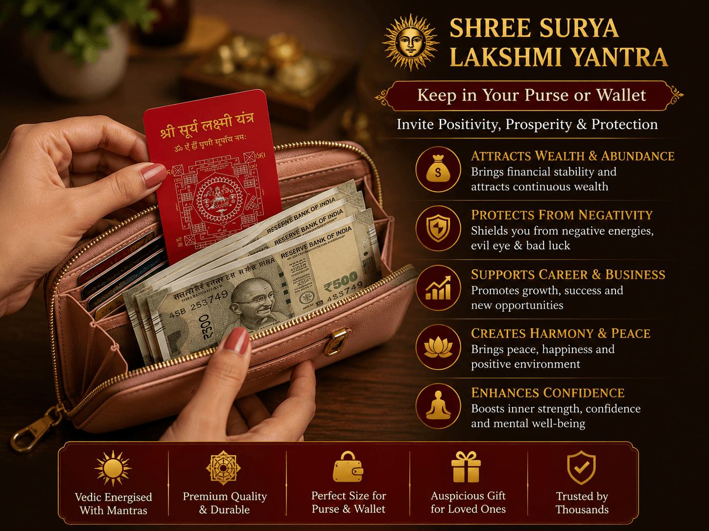 Shri Surya Lakshmi Yantra Prasad